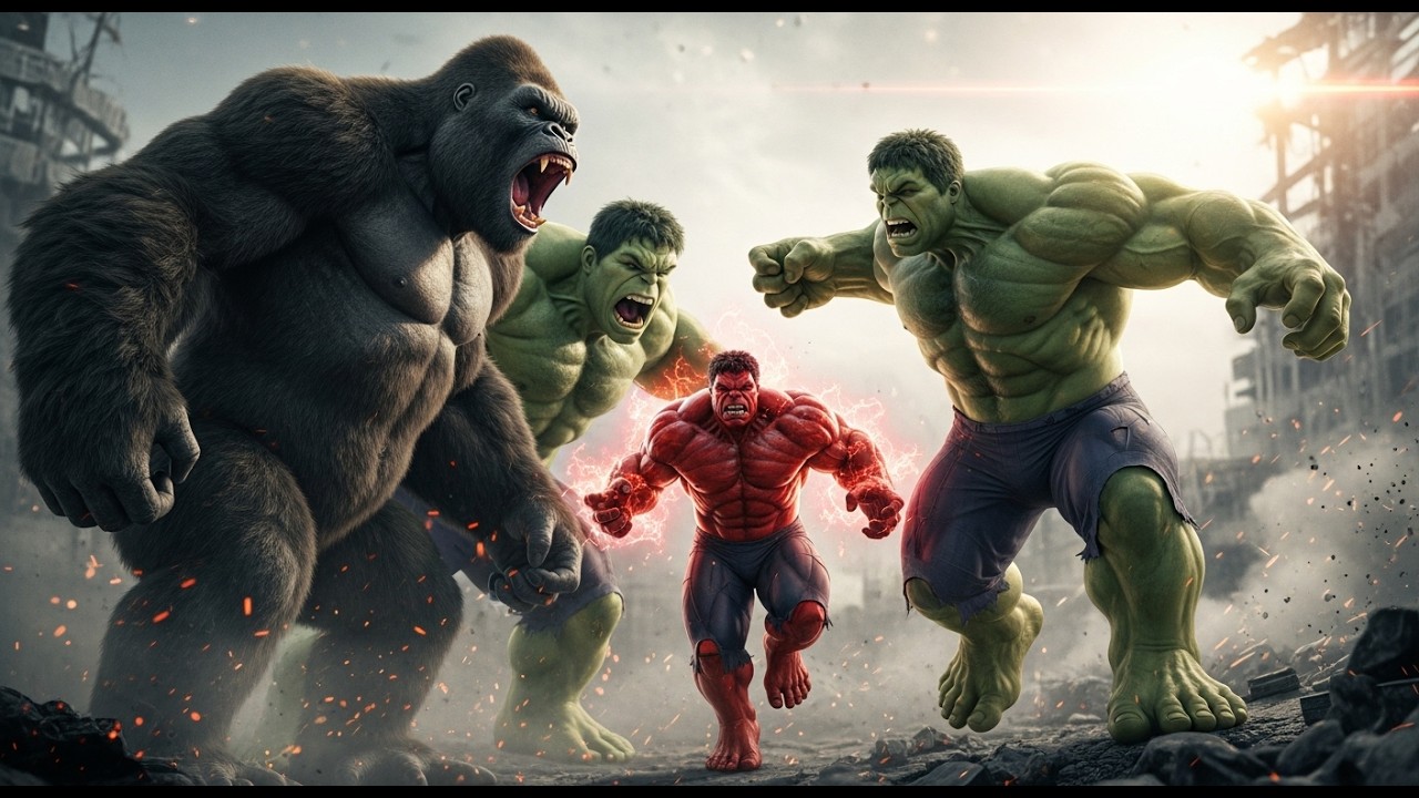 Can Kong and ulk Win This Red Hulk Full Battle | The Ultimate Epic ...