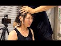 ASMR 肩こりが酷いんです!肩首が凝っててマッサージがめちゃ気持ちいいお姉さん!