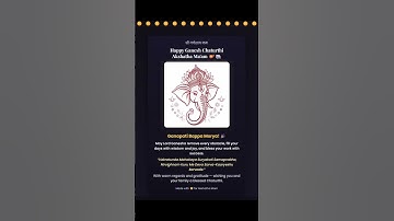 🌸 Ganesh Chaturthi Greeting Card | HTML, CSS & JavaScript Project