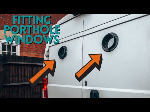 HOW TO FIT Porthole Windows In Your Campervan  | Peugeot Boxer / Ram Promaster Van Conversion