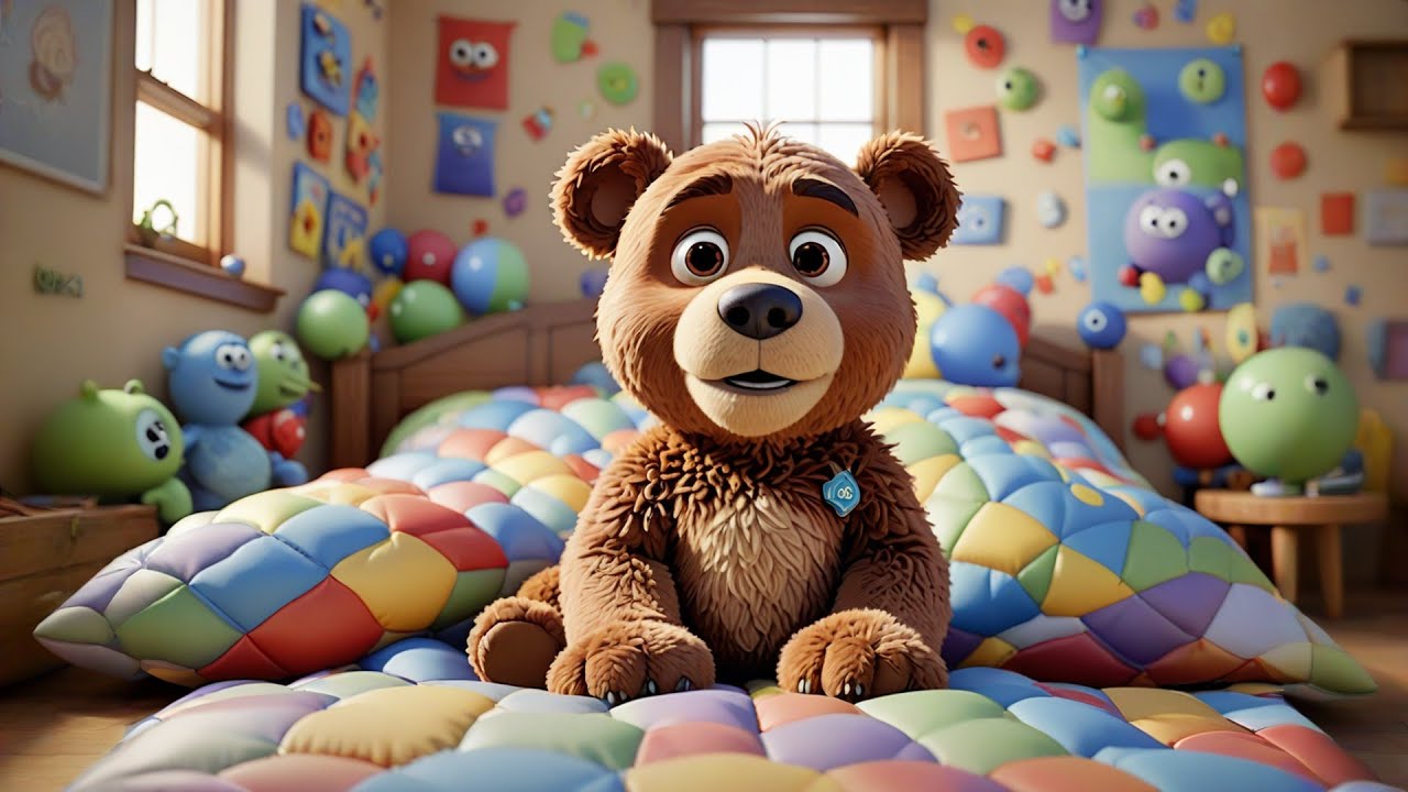 The Teddy Bear’s Cozy Blanket 🧸🛏️ | Comforting Nursery Rhyme for Kids