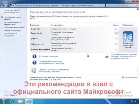 Индекс производительности Windows