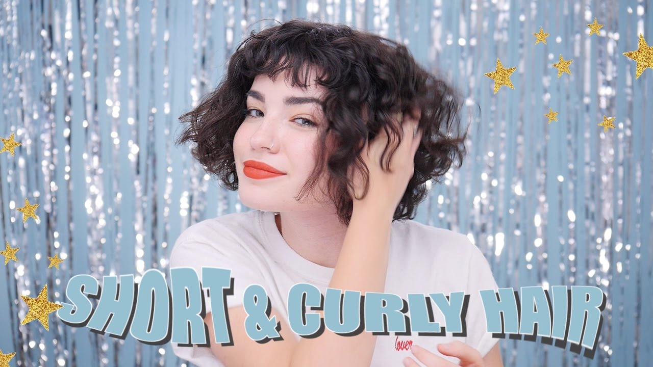 STYLING SHORT, CURLY HAIR - YouTube