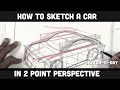 Industrial Design Sketching: How to draw a car in two point perspective