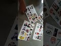 Unwraping 50pcs Kpop BTS Stickers