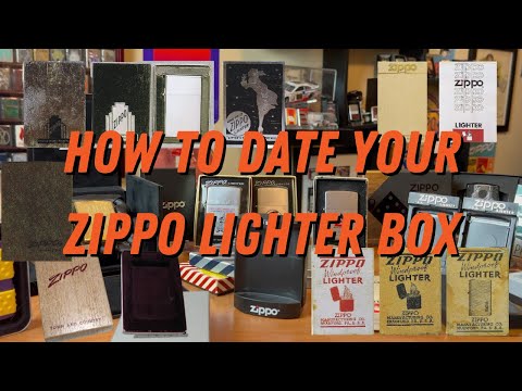 How to date your Zippo Lighter Box
