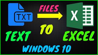 how to convert text file to excel file in 2020 | convert text to xlsx (excel) windows 10