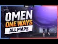 Omen One-Ways Guide for ALL MAPS - Valorant Tips, Tricks, and Guides
