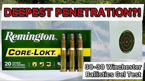 PENETRATION MATTERS?! 30-30 Remington CoreLokt 170gr Ammo Test