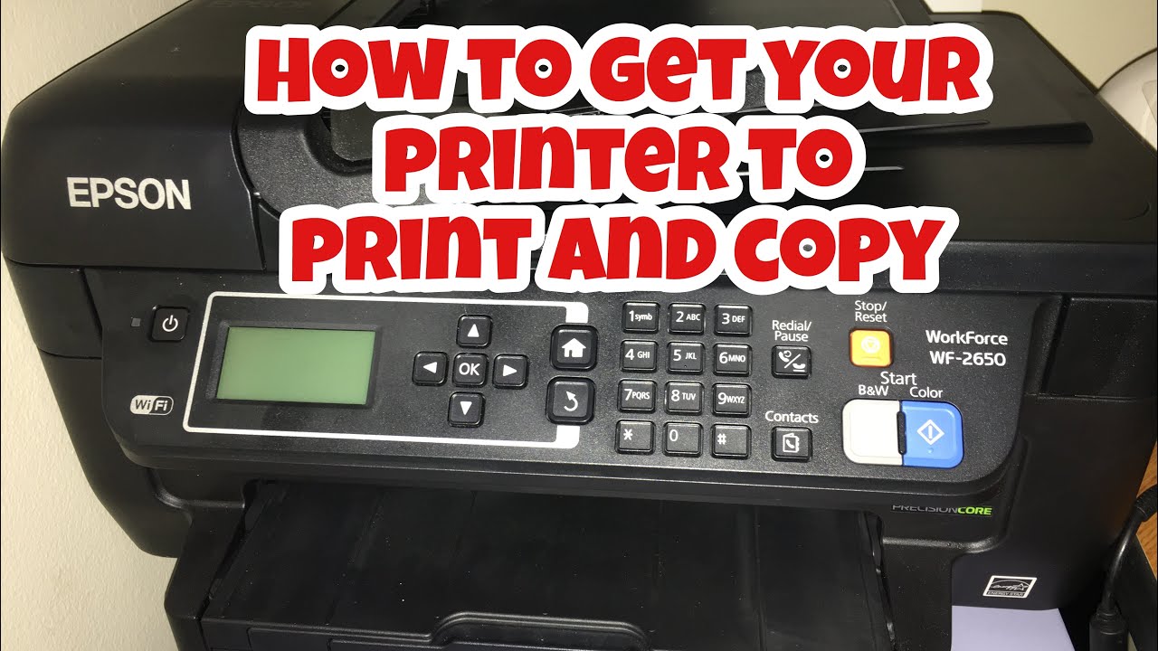 Epson Printer Won't print or copy - Easy Fix- Help me reach my goal! YouTube