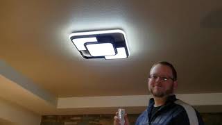 Famous 62W Dimmable LED Flush Mount Ceiling Light Fixture with Remote Control, 3000K 6500K 3 Color . Wealth