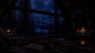 Rain Sounds in a Dark Bedroom (NO ADS) Relaxing Ambience for Deep Sleep, insomnia ASMR for sleep 125