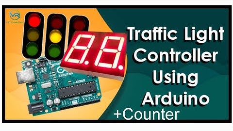 Traffic light circuit using 7 segment and Arduino Uno
