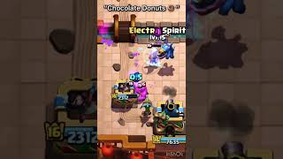 Chocolate donuts! #clashroyale #supercell #asmr