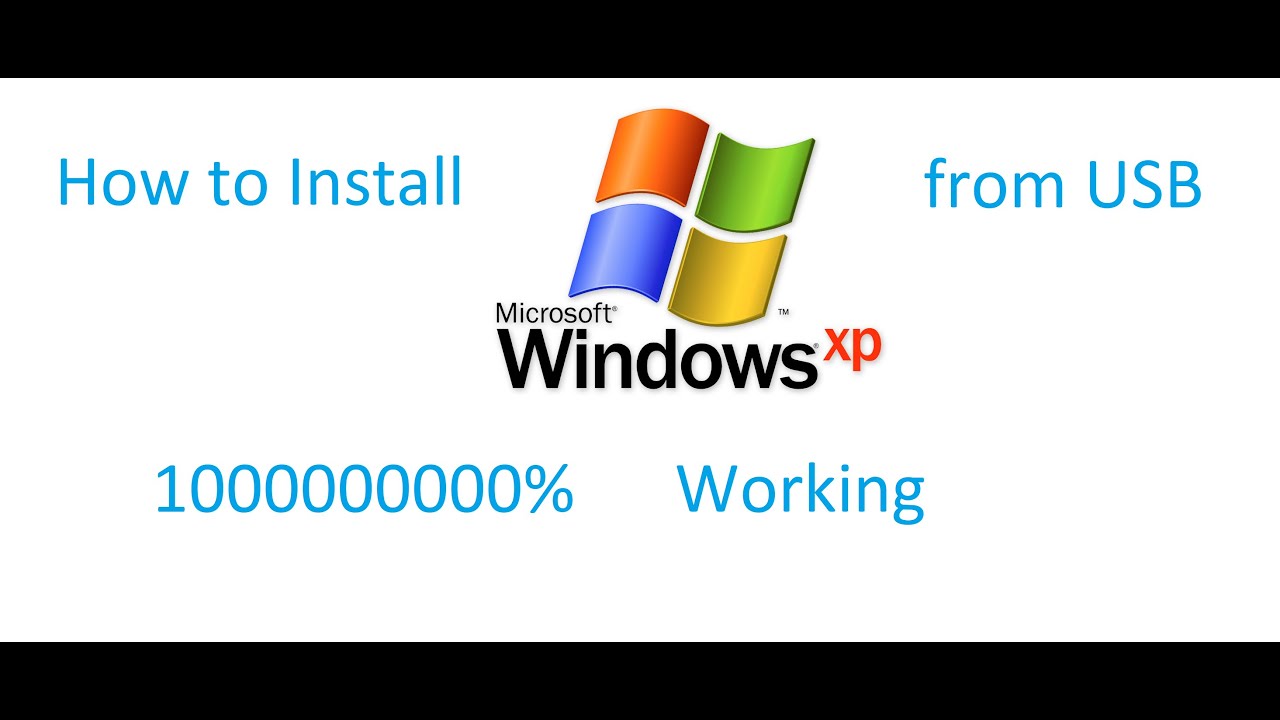 How to Install Window XP From USB (Proper Method) - YouTube
