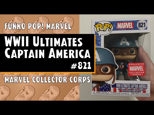 Funko Pop WWII Ultimates Captain America - 821 - Marvel Collector