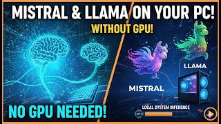 How to Run AI Models Offline Locally on CPU Only | Mistral & LLaMA GGUF Tutorial