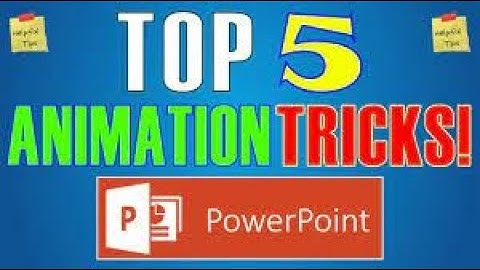 Top 5 Animation Effects & Tricks in PowerPoint 2016 - Best Slideshow Hacks