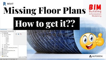 How to get Revit missing Floor Plans | BIM - Revit Tutorial