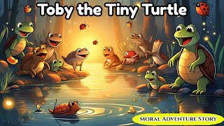 Toby the Tiny Turtle | Moral Adventure Story | Pinku TV