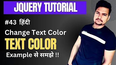 Change text color using jQuery