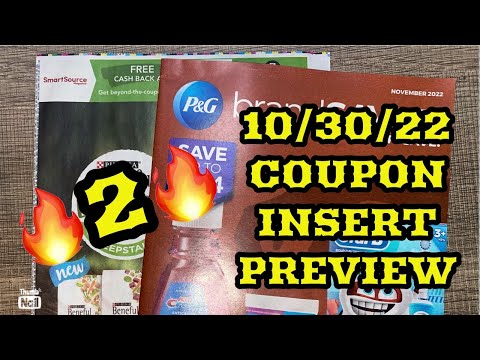 What coupons are we getting? 10/30/22 Coupon Insert Preview {2 Inserts}