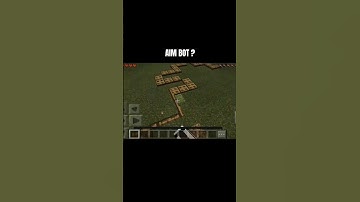 AIM BOT 🥶 ? "TAS" #minecraft #shorts