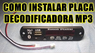 Como Instalar Placa Decodificadora Mp3 Bluetooth No Amplificador Ou Auto Falante