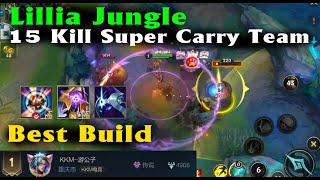 Lillia Wildrift | Top 1 server China | Best Build for Lillia destroy the enemy team with 15 kills