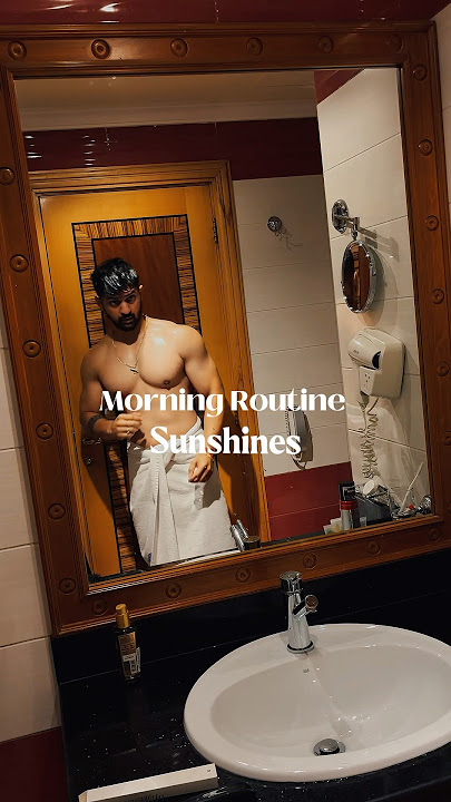 Morning Routine ☀️ #lifestyle #goodmornings  #lookgood #fitlife #stayfit #shorts #uae #dubai #fyp