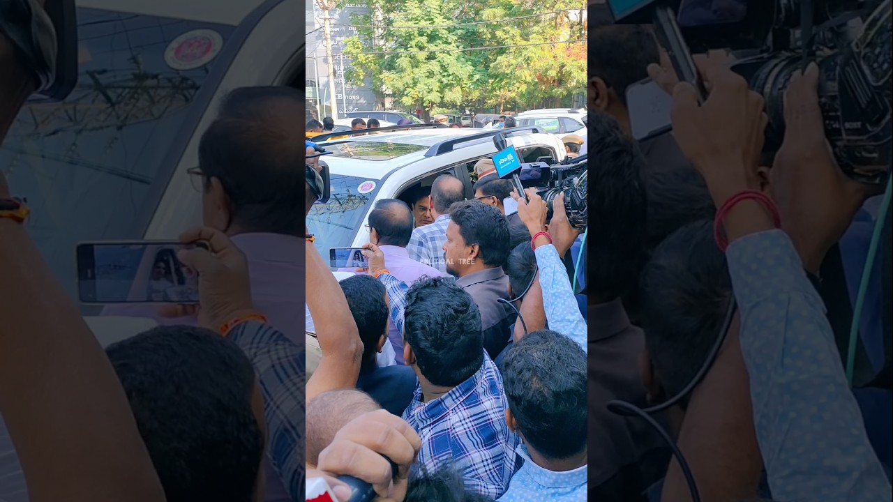Police refused KTR to attend  ACB office with his Advocates about enquiry 