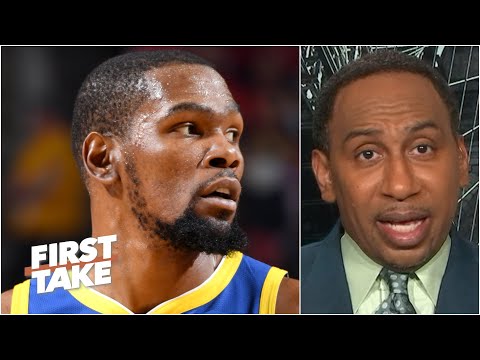 Stephen A. says ‘so what’ to stories of KD accusing the media of favoring Steph Curry | First Take