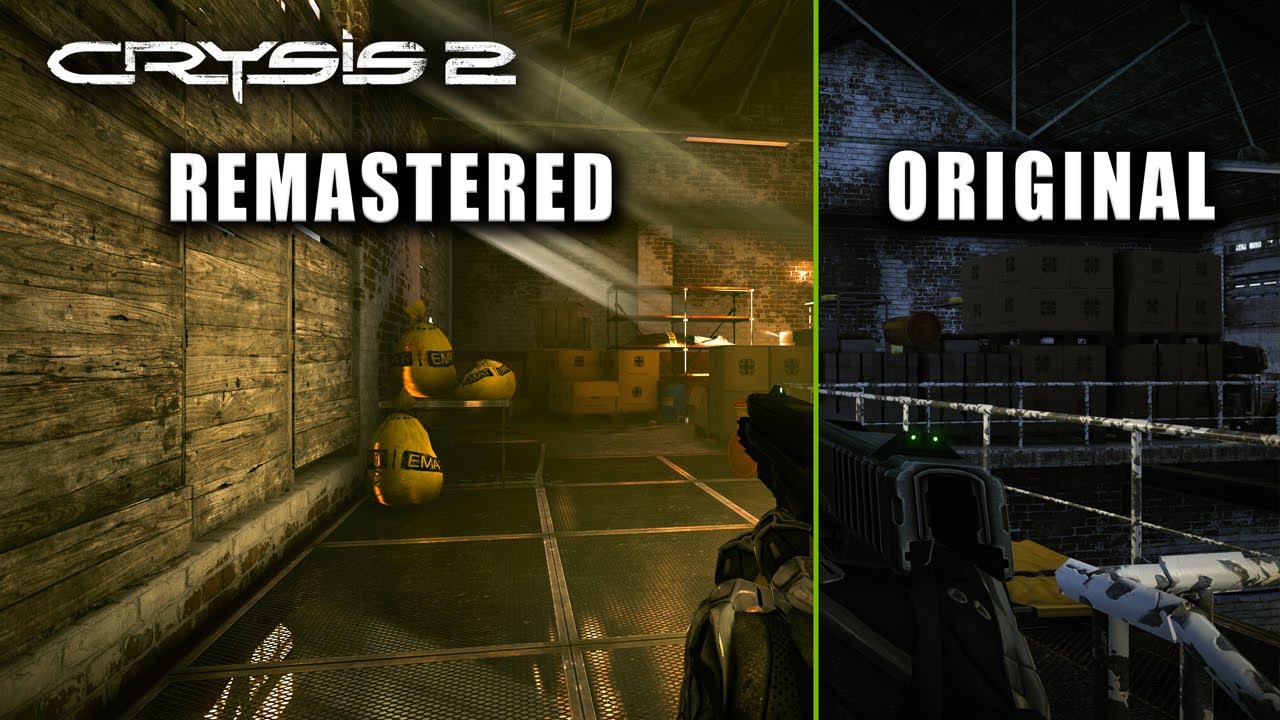 Crysis 2 Remastered Vs Original Pc Graphics Comparison Youtube