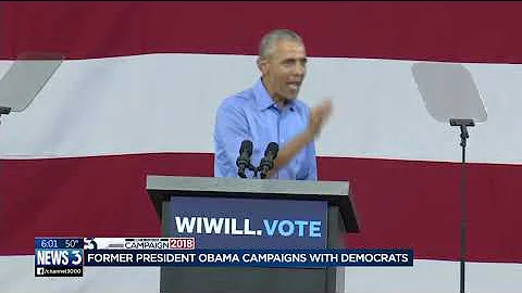 Obama says Republicans are 'making stuff up' during fiery speech in Milwaukee