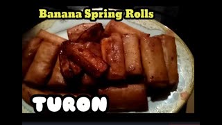 BANANA SPRING ROLLS OR TURON/PINOY POPULAR SNACKS ofwlifeoman bananaspringrolls ofwrecipesturon