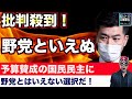泉健太代表(立憲民主党)予算賛成の国民民主に「野党といえぬ」ネット &rarr; 与党が提出する予算案に反対しないと野党ではないのか!【龍之介channel(政治ニュース)】