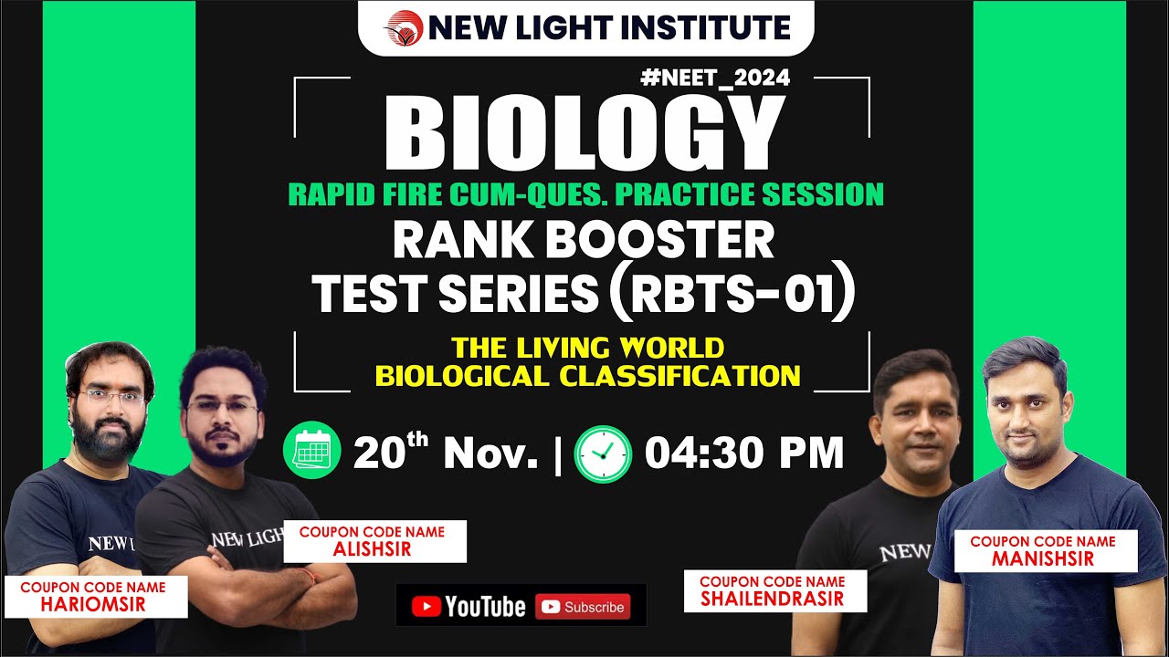 LIVE NEET 2024 | BIOLOGY RAPID FIRE QUES. PRACTICE SESSION | RANK ...