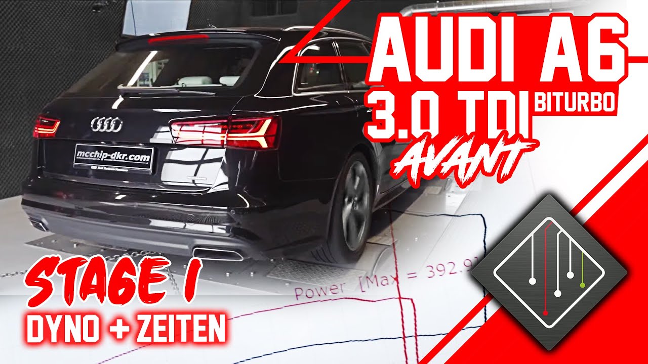 Audi A6 3.0 TDI CR BiTurbo Stage 1 | Chiptuning - Dyno - 100-200