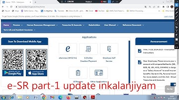 e- SR Part -1 update in KALANJIYAM