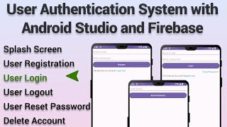 Android Studio |  User Authentication System With Android Studio And Firebase-3 | User Login