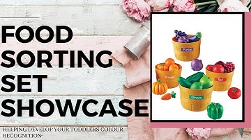 FARMERS MARKET FOOD SORTING SET SHOWCASE: helping toddlers with their colours | MrsWendyJayne