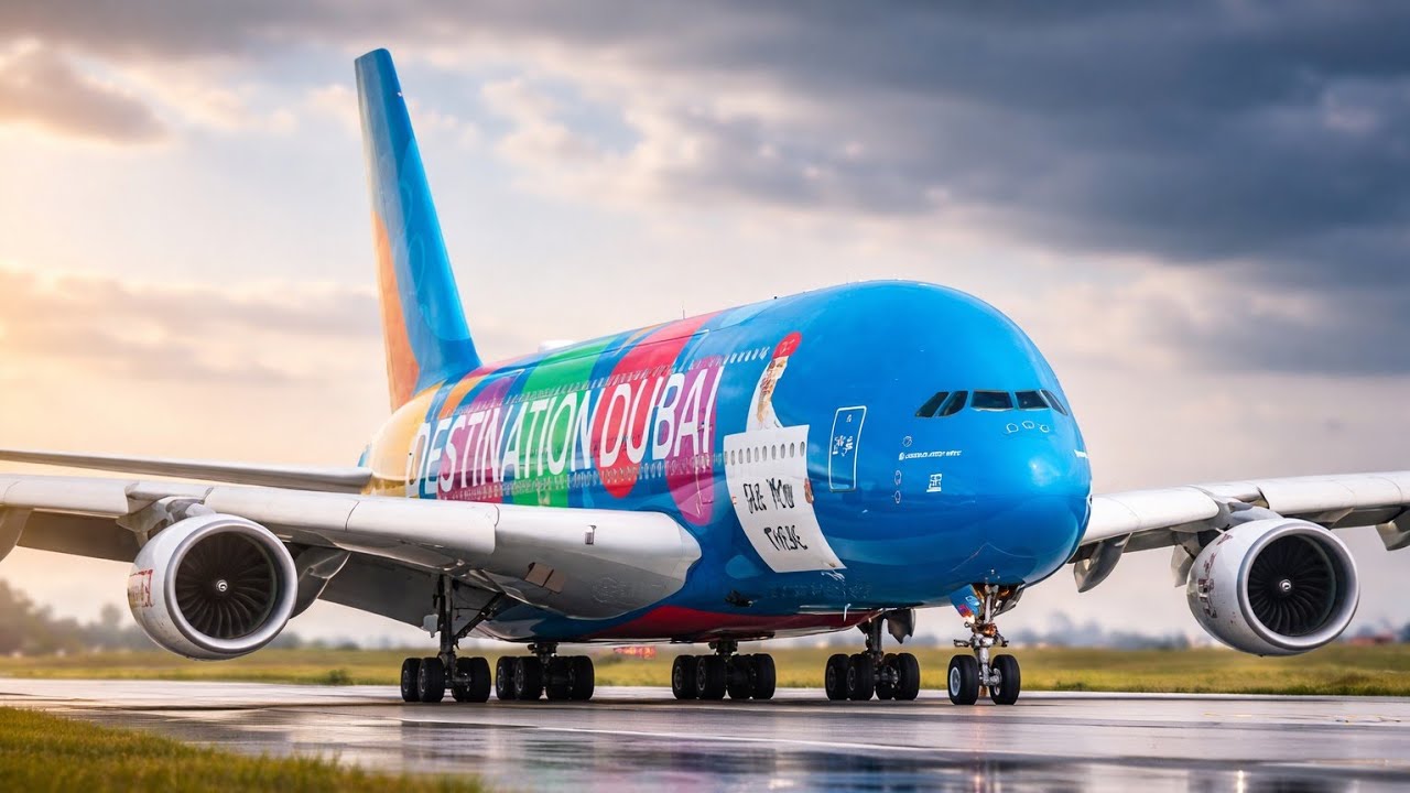 Emirates A380 “Destination Dubai” Livery | Full Arrival at Manchester Airport ✈️!