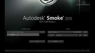 Taking Autodesk Smoke on Location: Creating a new Storage Volume