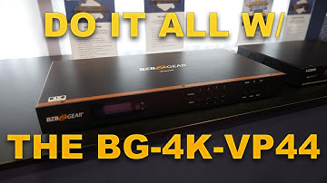 The Swiss Army Knife of the AV World! BG-4K-VP44 Matrix Switcher, Video Wall & Multiviewer! InfoComm