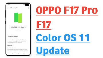 OPPO F17, F17 Pro Color OS 11 Update