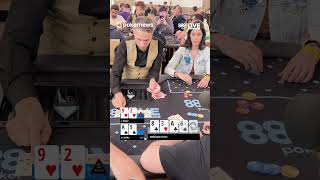 Can VIVIAN SALIBA HOLD!?  ❌  €888 Main Event  #pokernews