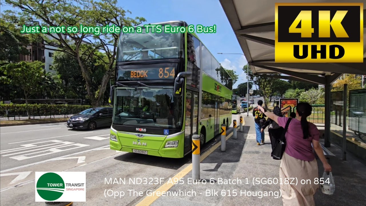 TTS MAN ND323F A95 Euro 6 Batch 1 (SG6018Z) on 854 (Opp The Greenwhich - Blk 615 Hougang)