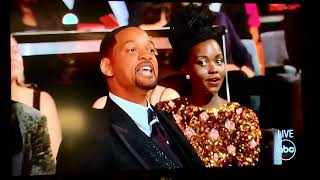 Will Smith punches Chris Rock in the face 2022 Oscars
