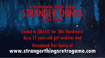 A "Stranger Things" Retro Game Coded in QBASIC