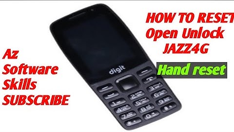 Jazz Digit 4G Hard Reset With Keys|| How to format jazz 4g Mobile || Factory Reset Pin Code VDA-k242